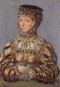 Lucas Cranach the Younger Miniature of Barbara Radziwill Germany oil painting artist
